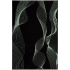 Плед Lumi Lure, черный с зеленым, , основное полотно - шерсть 50%; акрил 50%; орнамент - вискоза