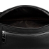 Поясная сумка Corsa, черная, , верх - натуральная кожа; подкладка - полиэстер