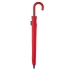 Зонт-трость Ella, красный, , купол - эпонж, 190t; ручка  - натуральная кожа