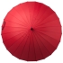 Зонт-трость Ella, красный, , купол - эпонж, 190t; ручка  - натуральная кожа
