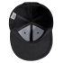 Бейсболка Unit Snapback с прямым козырьком, черная, , 