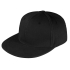 Бейсболка Unit Snapback с прямым козырьком, черная, , 