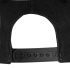 Бейсболка Unit Snapback с прямым козырьком, черная, , 