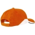Бейсболка Unit Discovery, оранжевая с белым, , хлопок 100%, плотность 340 г/м²