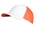 Бейсболка Unit Pro, белая с оранжевым, , хлопок 100%, плотность 200 г/м²; твил