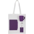 Набор Welcome Pack, фиолетовый, , искусственная кожа, покрытие софт-тач; хлопок 100%; фарфор; пластик; микрогофрокартон