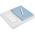 Набор Flex Shall Recharge, голубой, , ежедневник - искусственная кожа; ручка - пластик; внешний аккумулятор - покрытие софт-тач, пластик; коробка - переплетный картон, покрытие софт-тач 