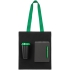 Набор Take Part, черный с зеленым, , сумка - хлопок, полиэстер; ручка, стакан - пластик; блокнот - картон, бумага