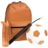 Набор Kick, оранжевый, , бутылка - пластик; мяч - искусственная кожа; рюкзак - полиэстер; насос - пластик