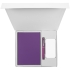 Набор Flex Shall Recharge, фиолетовый, , ежедневник - искусственная кожа; ручка - металл, покрытие софт-тач ; внешний аккумулятор - покрытие софт-тач, пластик; коробка - переплетный картон, покрытие софт-тач 