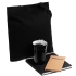 Набор Object, черный, , карандаши - дерево; сумка - хлопок; скетчбук - искусственная кожа, покрытие софт-тач; термостакан - нержавеющая сталь, пластик