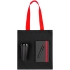 Набор Velours Bag, черный с красным, , хлопок, полиэстер, пластик, искусственная кожа