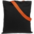 Набор Take Part, черный с оранжевым, , блокнот - картон, бумага; сумка - хлопок, полиэстер; ручка, стакан - пластик