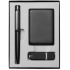 Набор Dualist Memo, большой, черный, 16 Гб, , флешка - пластик, покрытие софт-тач; аккумулятор, ручка - пластик