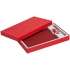 Набор Horizon, красный, , ежедневник - искусственная кожа; ручка - металл; флешка - пластик; покрытие софт-тач; коробка - переплетный картон