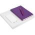 Набор Flex Shall Recharge, фиолетовый, , ежедневник - искусственная кожа; ручка - металл, покрытие софт-тач ; внешний аккумулятор - покрытие софт-тач, пластик; коробка - переплетный картон, покрытие софт-тач 