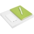 Набор Flex Shall Recharge, светло-зеленый, , ежедневник - искусственная кожа; ручка - пластик; внешний аккумулятор - покрытие софт-тач, пластик; коробка - переплетный картон, покрытие софт-тач 