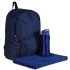 Набор Active, синий, , рюкзак - полиэстер, 600 d; бутылка - металл; пластик; полотенце - хлопок 100%, плотность 450 г/м²