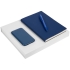 Набор Flex Shall Recharge, синий, , ежедневник - искусственная кожа; ручка - пластик; внешний аккумулятор - покрытие софт-тач, пластик; коробка - переплетный картон, покрытие софт-тач 