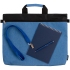 Набор для конференцииForum, синий, , сумка - полиэстер; блокнот - картон, бумага; лента для бейджа - нейлон; ручка - пластик, металл