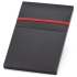 Набор: блокнот Advance с ручкой, красный с черным, , пластик; искусственная кожа
