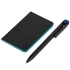 Блокнот Excentrica, черный с голубым, , бумага