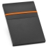 Набор: блокнот Advance с ручкой, оранжевый с черным, , пластик; искусственная кожа