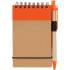 Блокнот на кольцах Eco Note с ручкой, темно-оранжевый, , пластик; картон