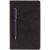 Блокнот Magnet с ручкой, черно-фиолетовый