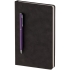 Блокнот Magnet с ручкой, черно-фиолетовый, , 