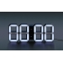 Часы настенные White & White Clock, черные, , пластик