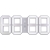 Часы настенные White & White Clock, белые