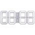 Часы настенные White & White Clock, белые, , пластик