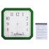 Часы настенные «Квадро», зеленые, , пластик; стекло