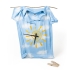 Часы «Рубашка», небесно-голубые, , мраморная крошка; полимер