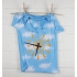 Часы «Рубашка», небесно-голубые, , мраморная крошка; полимер