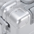 Чемодан Metal Luggage, серебристый, , корпус - металл; подкладка - полиэстер