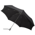 Складной зонт Alu Drop, 3 сложения, 7 спиц, автомат, черный, , купол - полиэстер, 190t