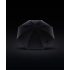 Зонт-трость с фактурной тканью Ricardo, черный, , полиэстер, 198j; ручка - натуральная кожа; упаковка - картон