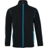Куртка мужская NOVA MEN 200, черная с ярко-голубым, , 