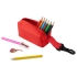 Набор Hobby с цветными карандашами и точилкой, красный, , 
