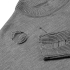 Джемпер оверсайз унисекс Grunge в сумке, серый, , сумка - хлопок 100%, плотность 105 г/м²; свитер - акрил 100%, плотность 400 г/м²
