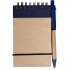 Блокнот на кольцах Eco Note с ручкой, синий, , 