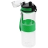 Бутылка для воды Fata Morgana, прозрачная с зеленым, , пластик