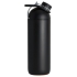 Бутылка для воды fixFlask, черная, , пластик