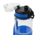 Бутылка для воды Fata Morgana, прозрачная с синим, , пластик