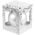 Елочный шар Gala Night Matt в коробке с тиснением, белый, 8 см, , 