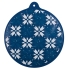 Новогодний самонадувающийся шарик «Скандик», синий, , пвх