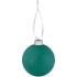Елочный шар Stars с лентой, 10 см, зеленый, , шар - стекло; лента - полиэстер, сатин