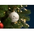 Елочный шар «Всем Новый год», с надписью «Не опять, а с Новым!», , фарфор